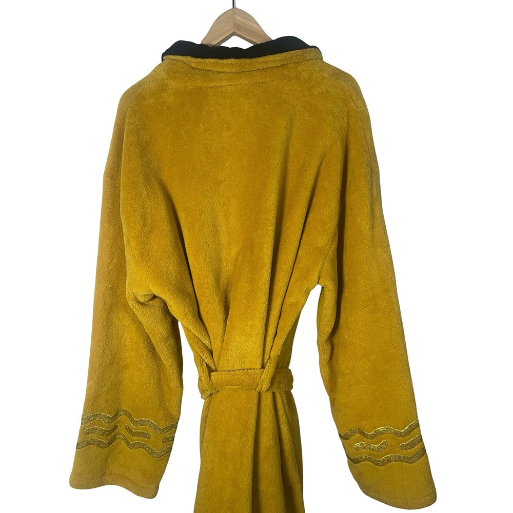 Star Trek Captain Kirk Command Gold Fleece Bathrobe Robe Robe Factory One Size - Picture 2 of 12